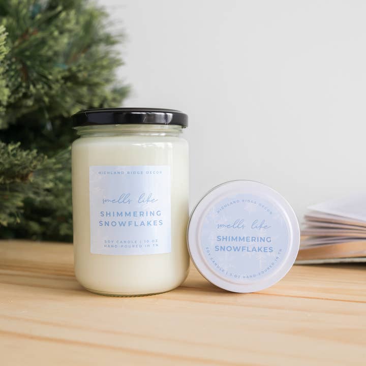 Highland Ridge | Handmade Home Decor - Vendita all'ingrosso Candela in vasetto - Candela Fiocchi di Neve Scintillanti7