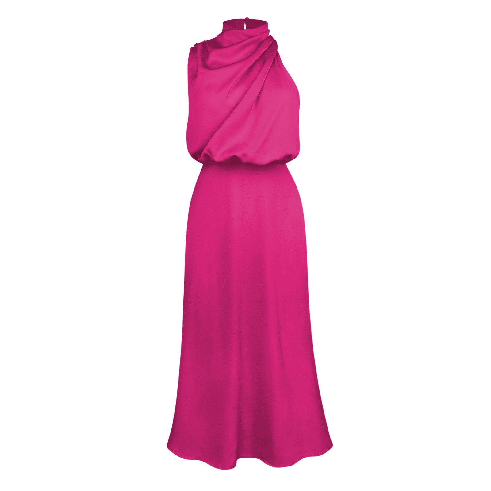 Sweetkama - Wholesale Dress - Women's - Ladies Eleganr Sleeveless Satin Midi Dress GQQT71