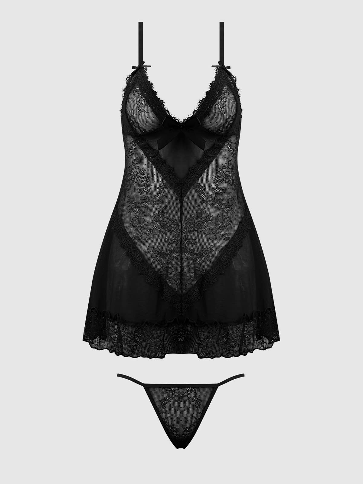 House of Desire - Wholesale Lingerie Set - Women's - KIKI LACE BABYDOL & G-STRING SET12