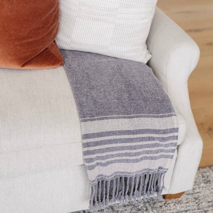 Saranoni - Wholesale Throw Blanket - CHENILLE FRINGE THROW BLANKETS