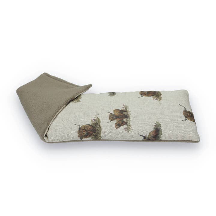 Highland Cattle - Duo Fabric Wheat Bag for wholesale by The Wheat Bag Company