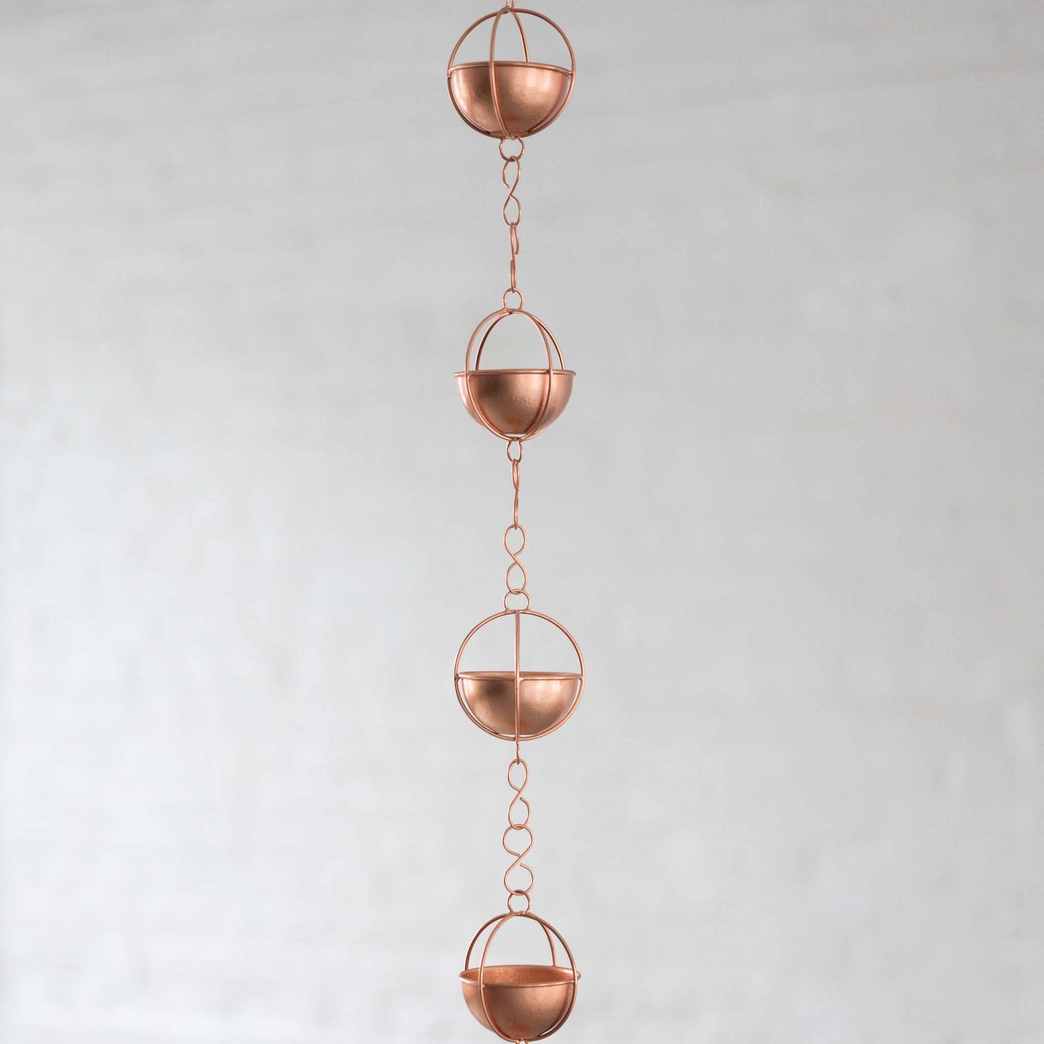 Ten Thousand Villages - Wholesale Outdoor Ornament/Decor - Prava Copper Rain Chain - 7 ft1