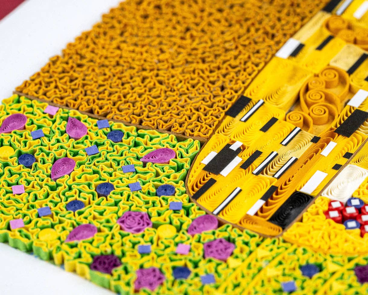 NIQUEA.D – Engroshandel Hverdagshilsen kort – Quilled The Kiss Klimt Blank Kort2