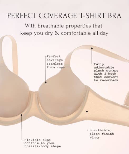Versafit Breathable T-Shirt Bra - Bare for wholesale on Faire3