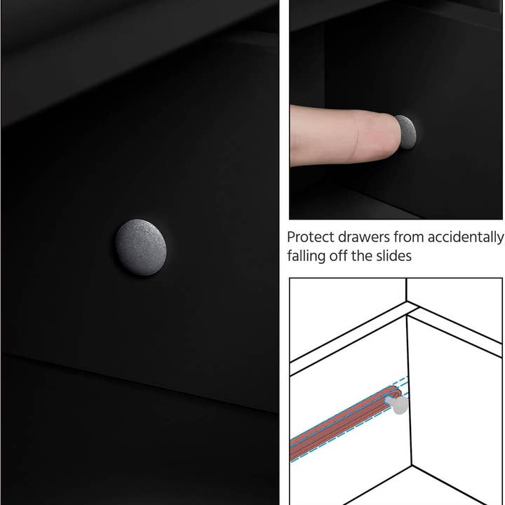 Black Wooden Bathroom Floor/Side Storage Organizer Cabinet with 4 Drawers and 1 Cupboard, Freestanding Entryway Storage Unit Console Table for Home Decor for wholesale on Faire7