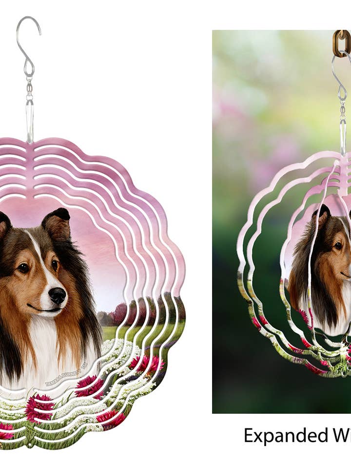 Sheltie (Sable) - Wind Spinner for wholesale by Pet Gifts USA, LLC