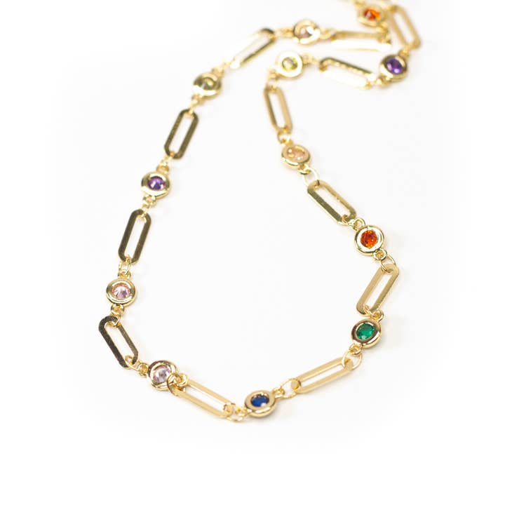 Collar de oro con eslabones de cadena para venta al por mayor de Savvy Bling