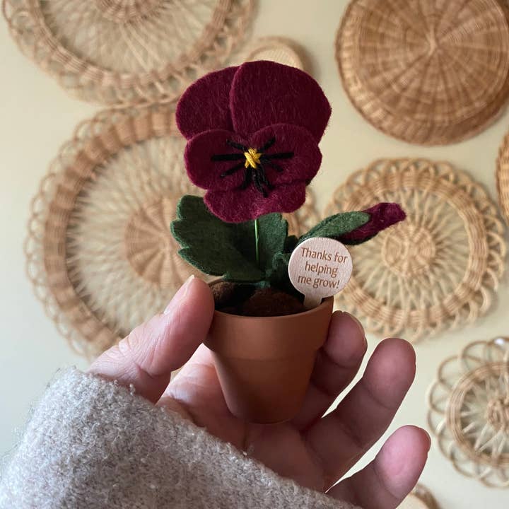 ForgetBKnot - Wholesale Artificial Flowers - “Thanks for Helping me Grow”
Handmade Felt Flowers