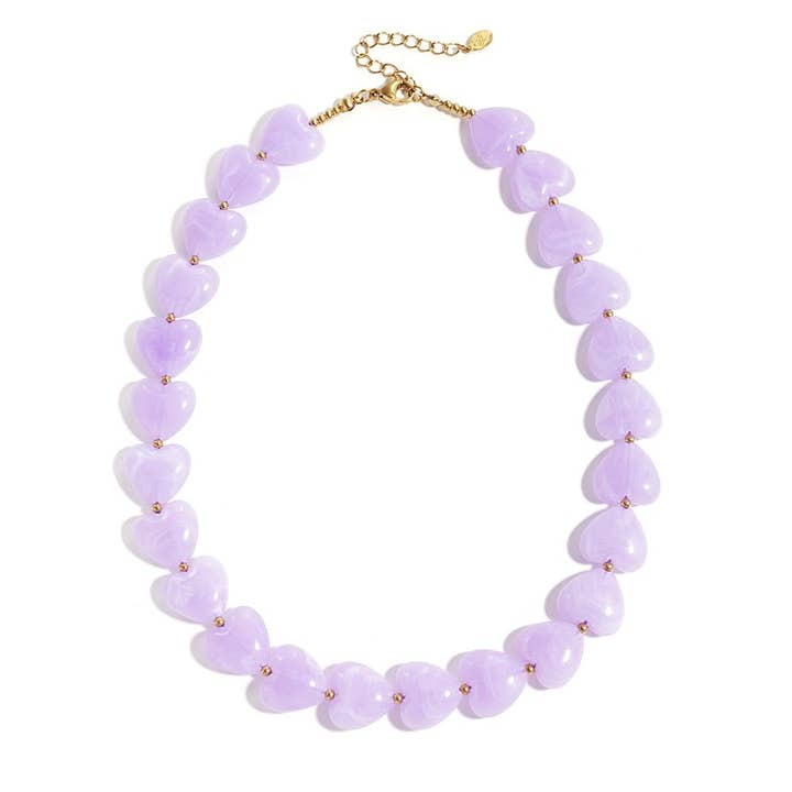 Kæde Akryl Hjerte for engroshandel hos Sansira Jewelry