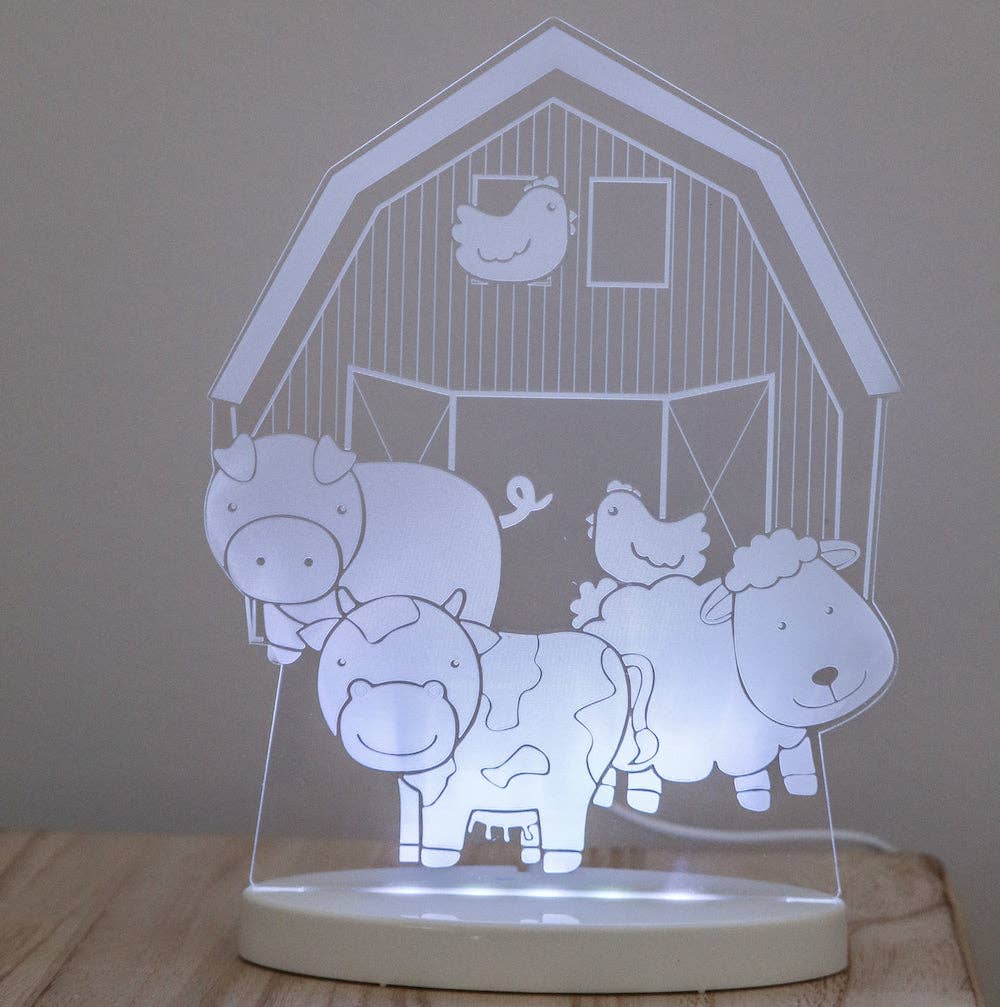 Luminous Distribution - Wholesale Night Light - Kids & Baby - Duski Dream Light LED Night Light - Farm Yard - PLUG IN1