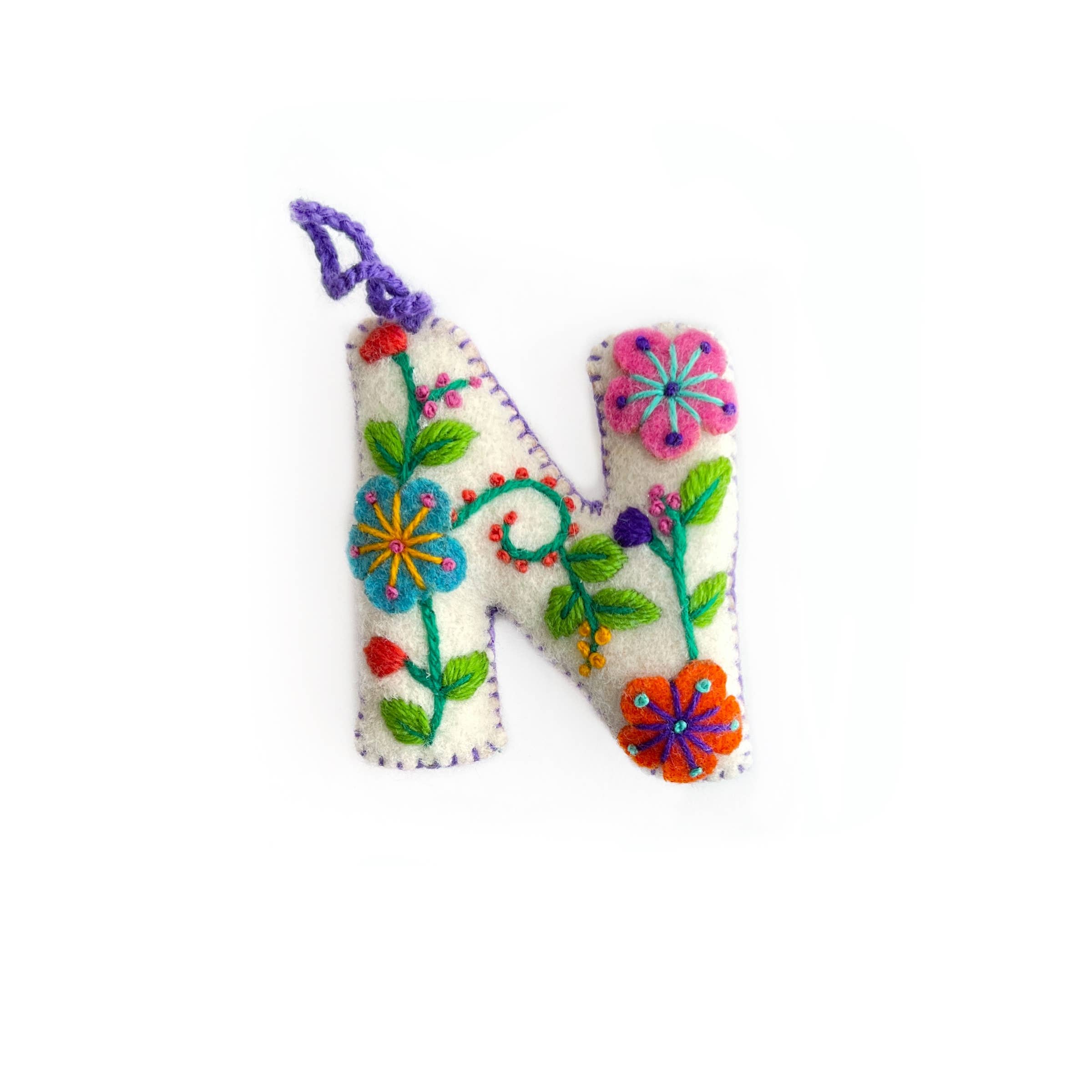 Ornaments 4 Orphans - Wholesale Ornament Set - White Letter Ornament Bundle BHJKNR, 6 Pack4