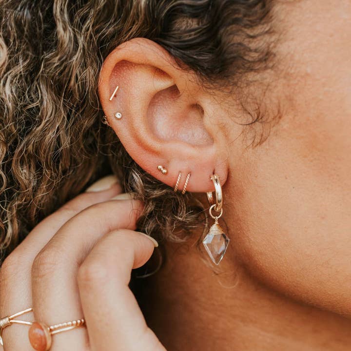 Hello Adorn - Wholesale Cuff/Wrap Earrings - Tiny Twist Earrings | 14kt Gold Fill + Sterling Silver