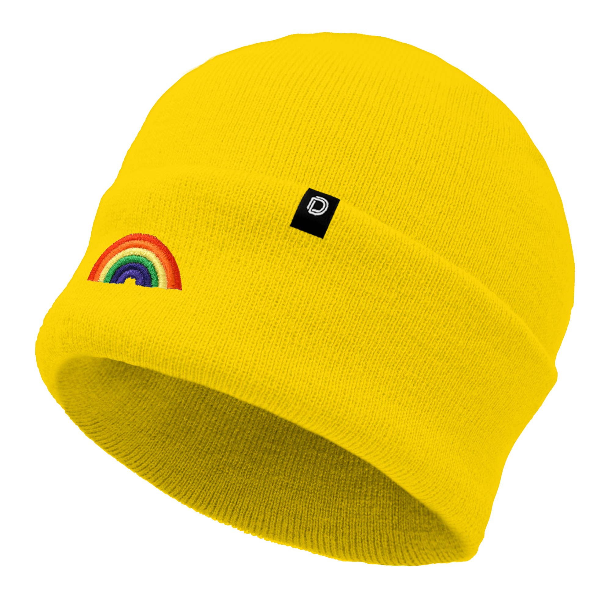 Dalix - Wholesale Beanie - Women's - Dalix Embroidered Rainbow Beanie Cap Cuffed Knit Hat Women84