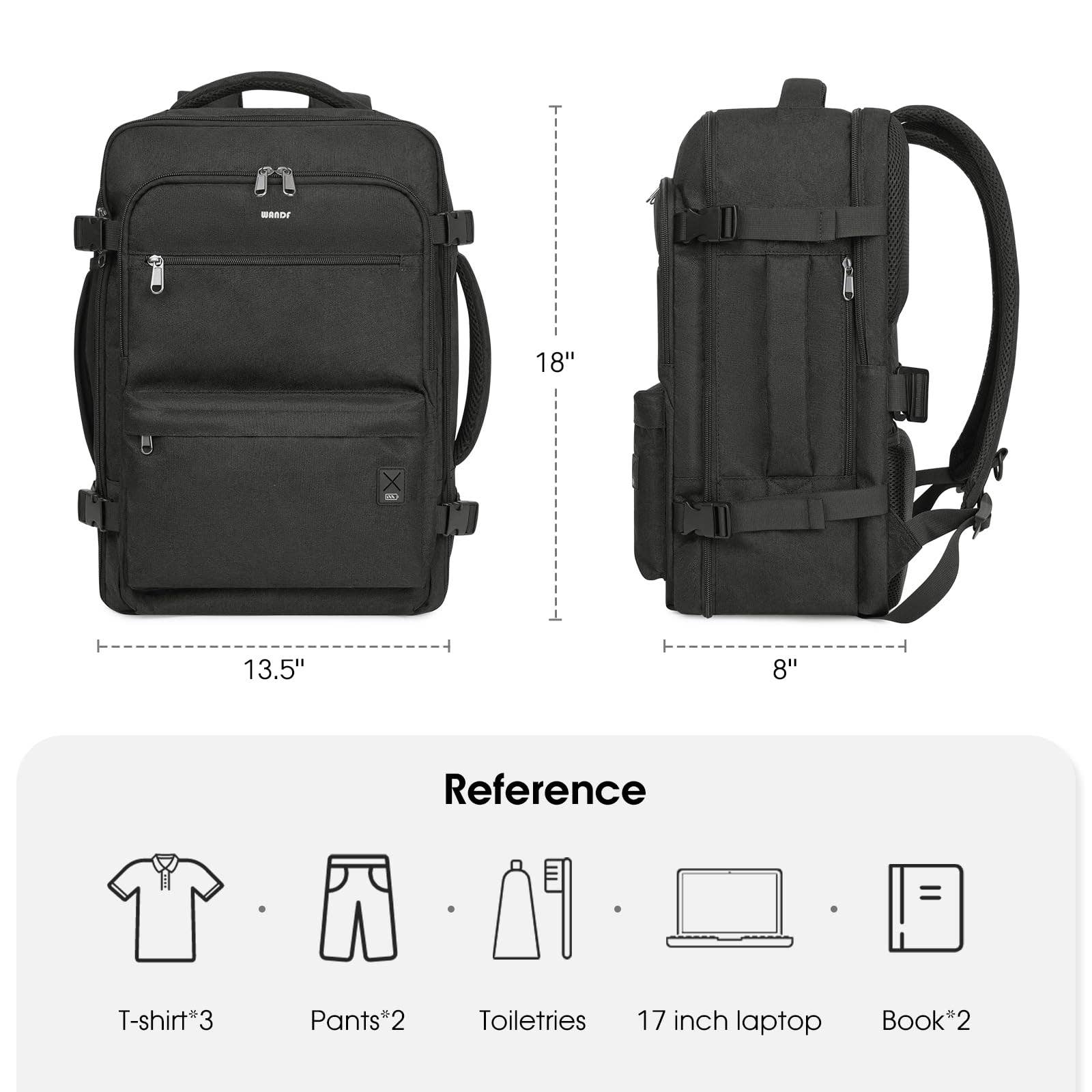 wandf - Wholesale Backpack - Unisex - Laptop Backpack 17 Inch with Wet Pocket For Spirit Airlines2
