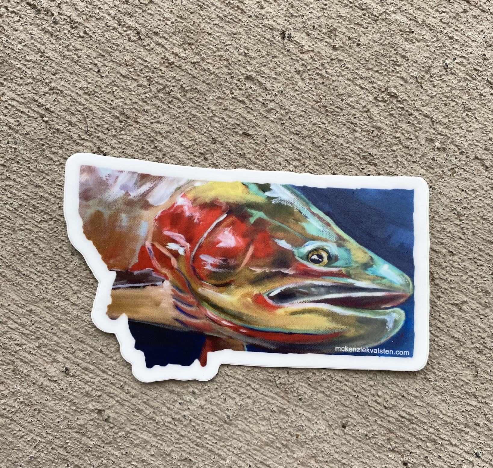 Mckenzie Kvalsten - Wholesale Sticker - Cutthroat Trout MT Sticker2