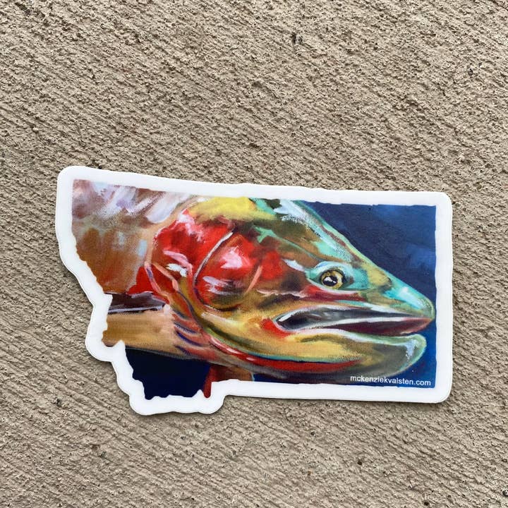 Mckenzie Kvalsten - Wholesale Sticker - Cutthroat Trout MT Sticker2