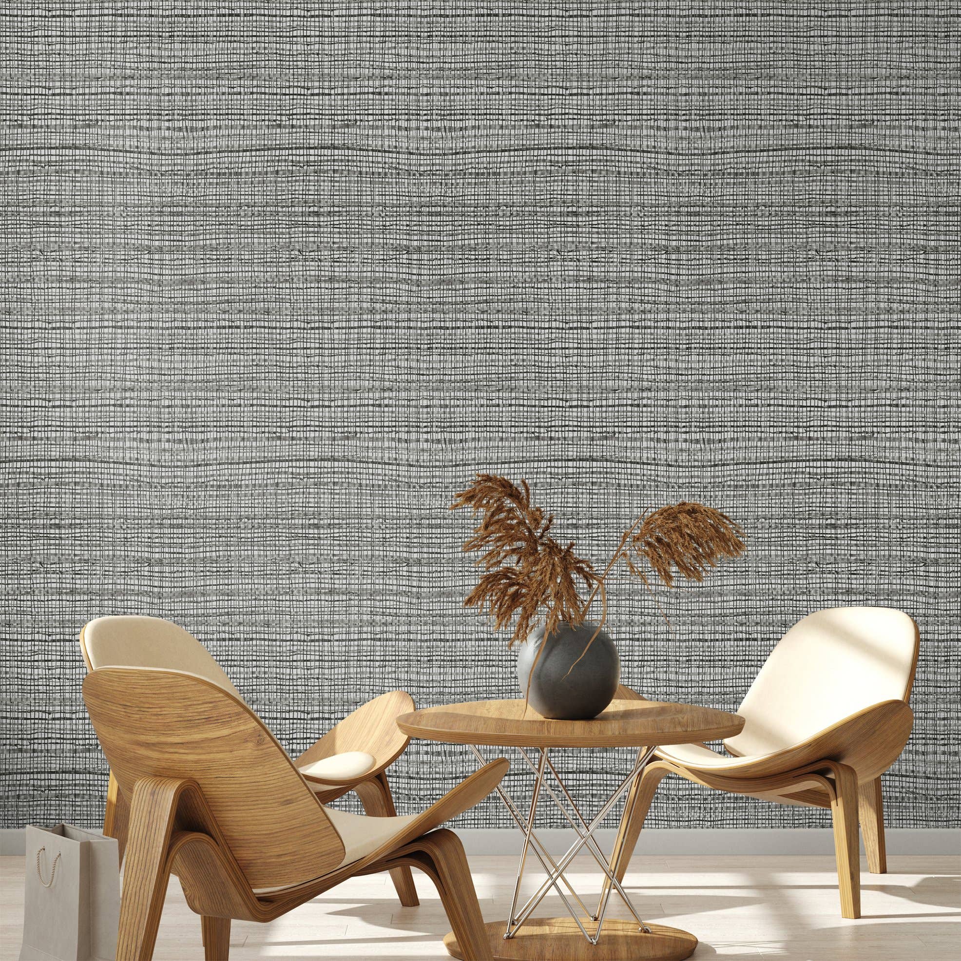 Galerie Wallcoverings - Wholesale Wallpaper - Salt Collection Fondo Wild Grass Effect Wallpaper Roll36