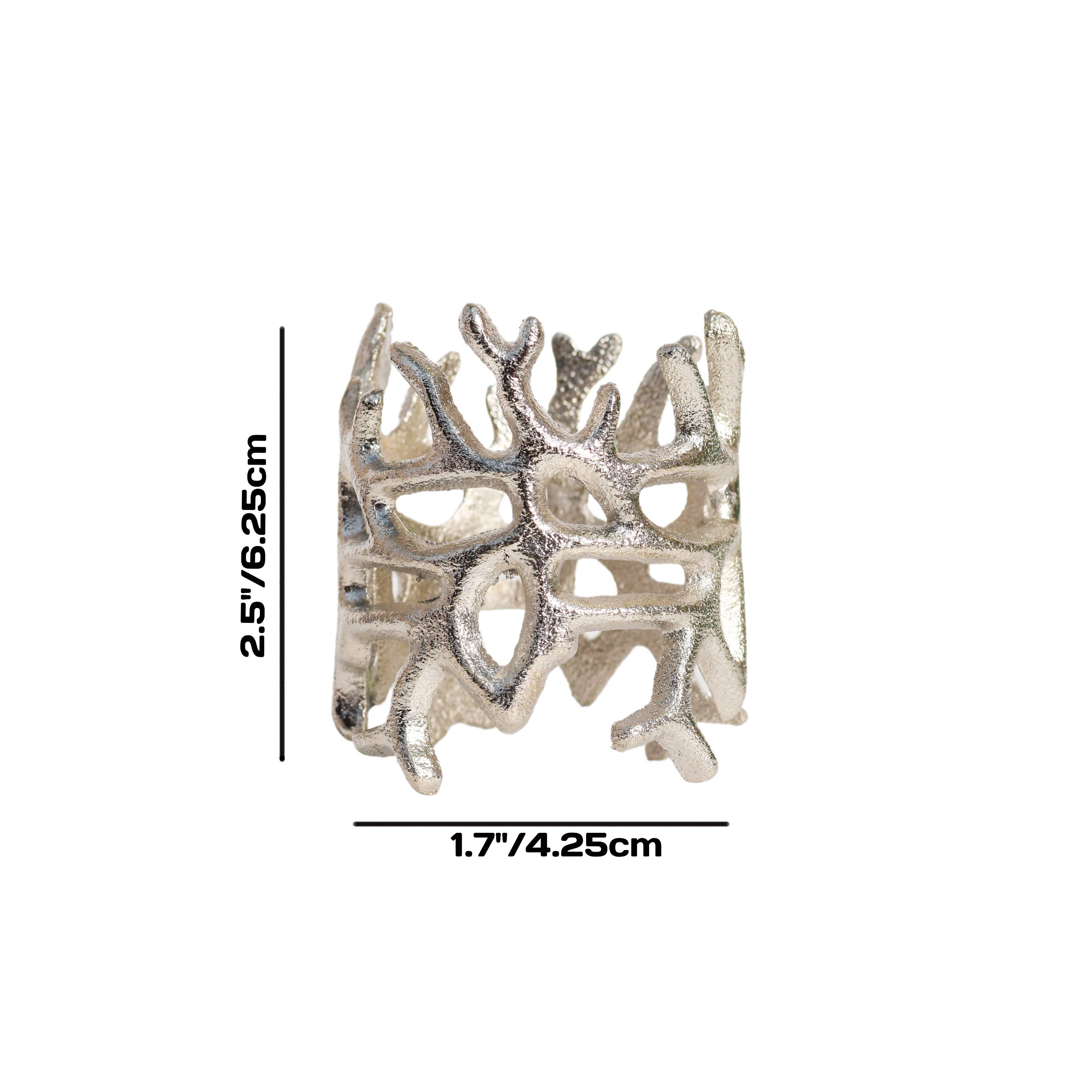ThinggCo. - Wholesale Napkin Ring - Intricate Web Napkin Rings (Pack of 4)5