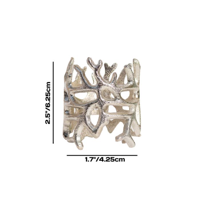 ThinggCo. - Wholesale Napkin Ring - Intricate Web Napkin Rings (Pack of 4)5