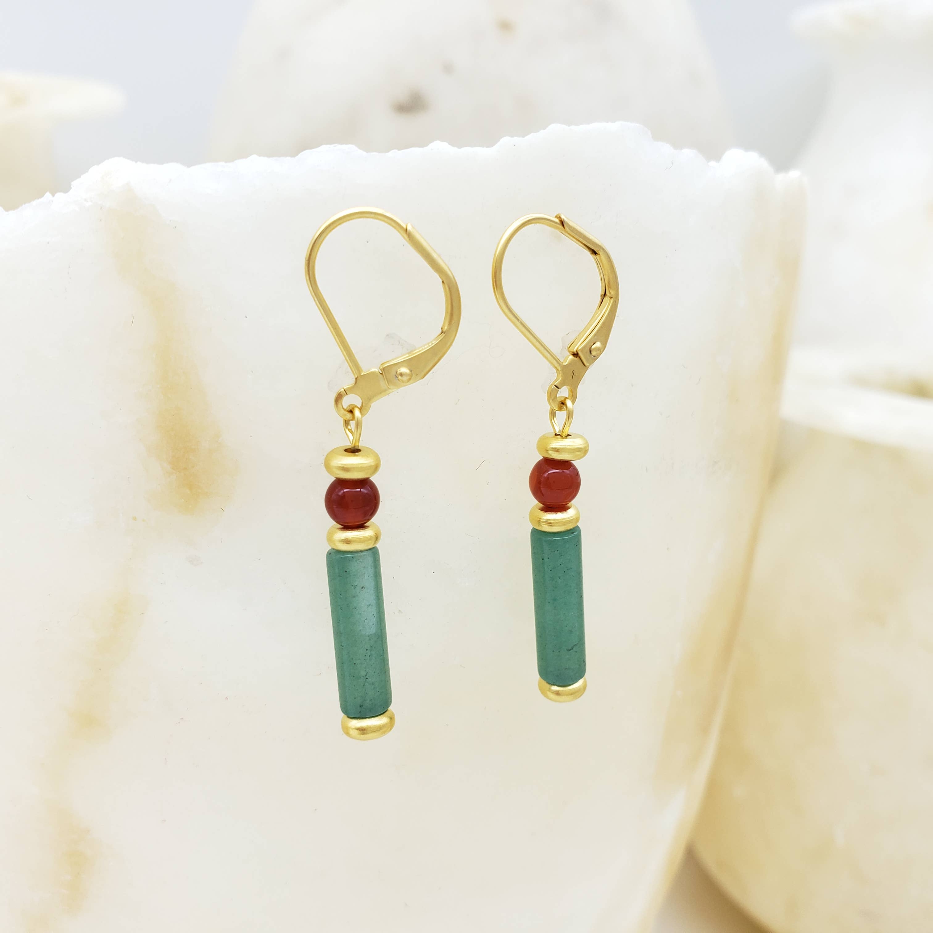 Discoveries, Inc. - Wholesale Dangle Earrings - Cleopatra Aventurine Earrings - Egyptian Inspired1
