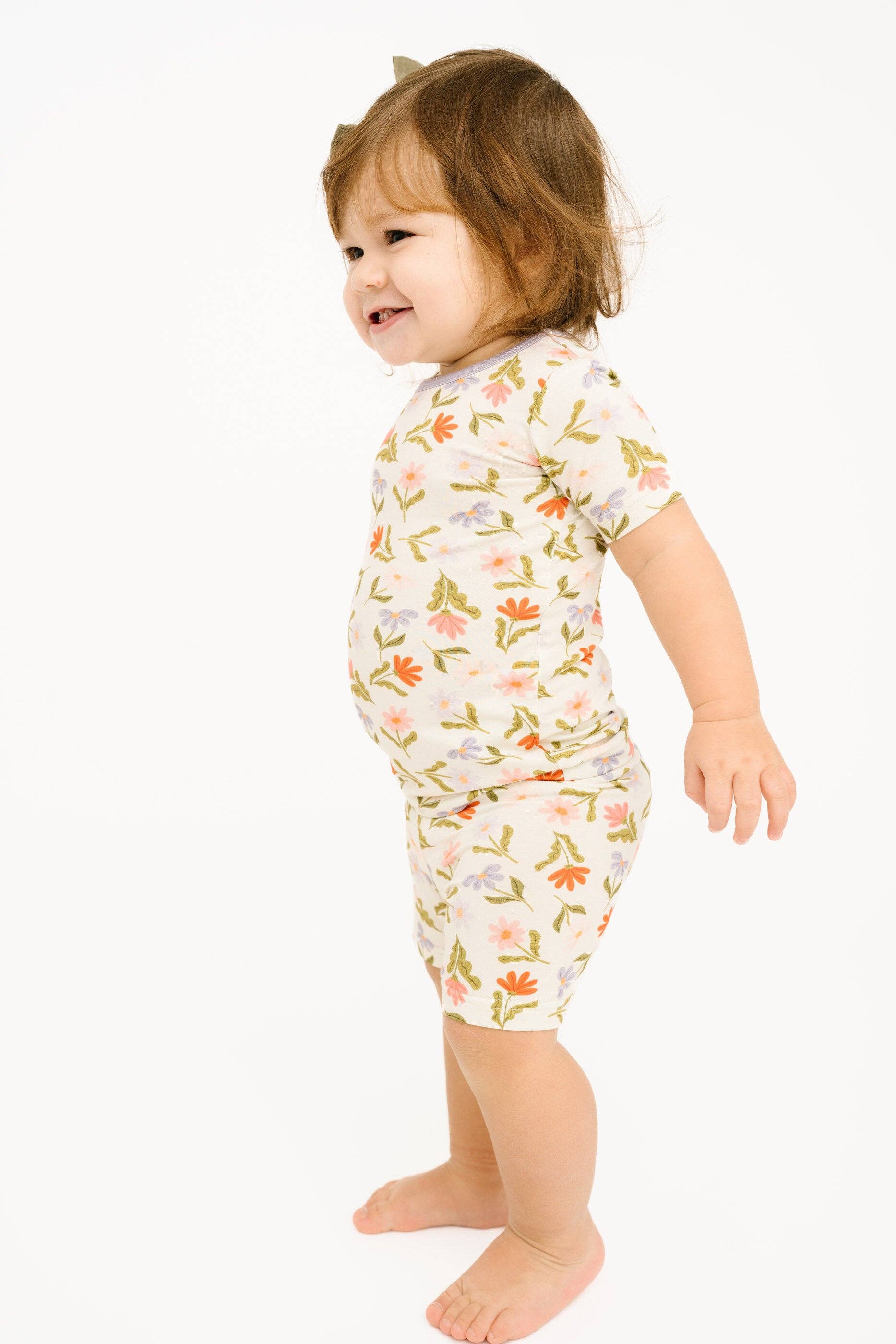 Little One Shop - Wholesale Top & Short Set - Kids - Daisy Daydream Bamboo Shorts Set9