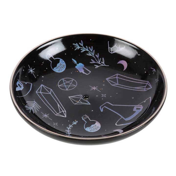 Something Different Wholesale - Wholesale Incense Holder - Crystal Witch Ceramic Incense Holder Plate1