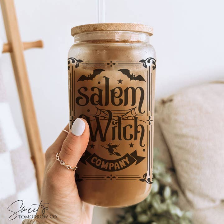 Cataleya Designs Studio LLC - Wholesale Drinking Glass/Cup - Salem Witch Company Halloween Glass Spooky Season Tumbler5