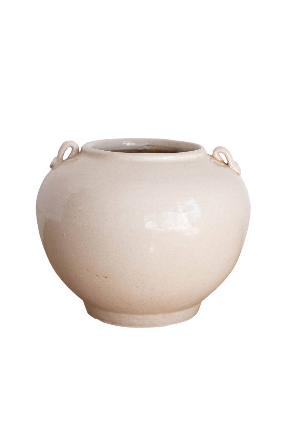 Luxe B Co - Wholesale Plant Pot - Cream Glazed Vintage Inspired Pot