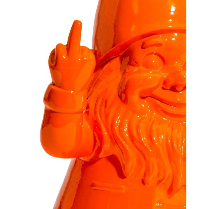 McGowan & Rutherford Ltd – wholesale Decorative figurine – Medium Bright Orange "Naughty Gnome" Figure1