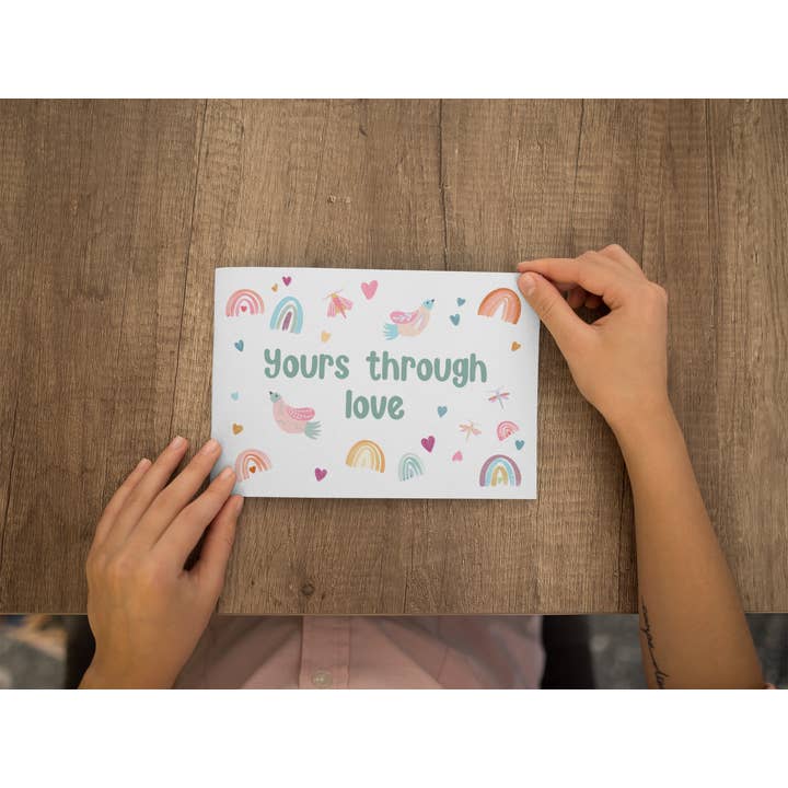 Paperleaf Studios - Wholesale Baby Card - Adoption Card: Yours Through Love' Illustrated1