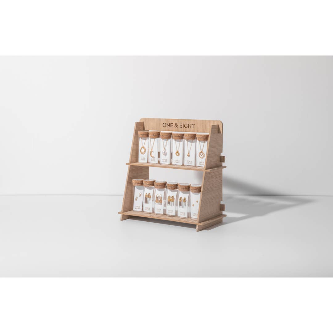 One & Eight – wholesale Jewellery stand & display – Two Tier Display Stand