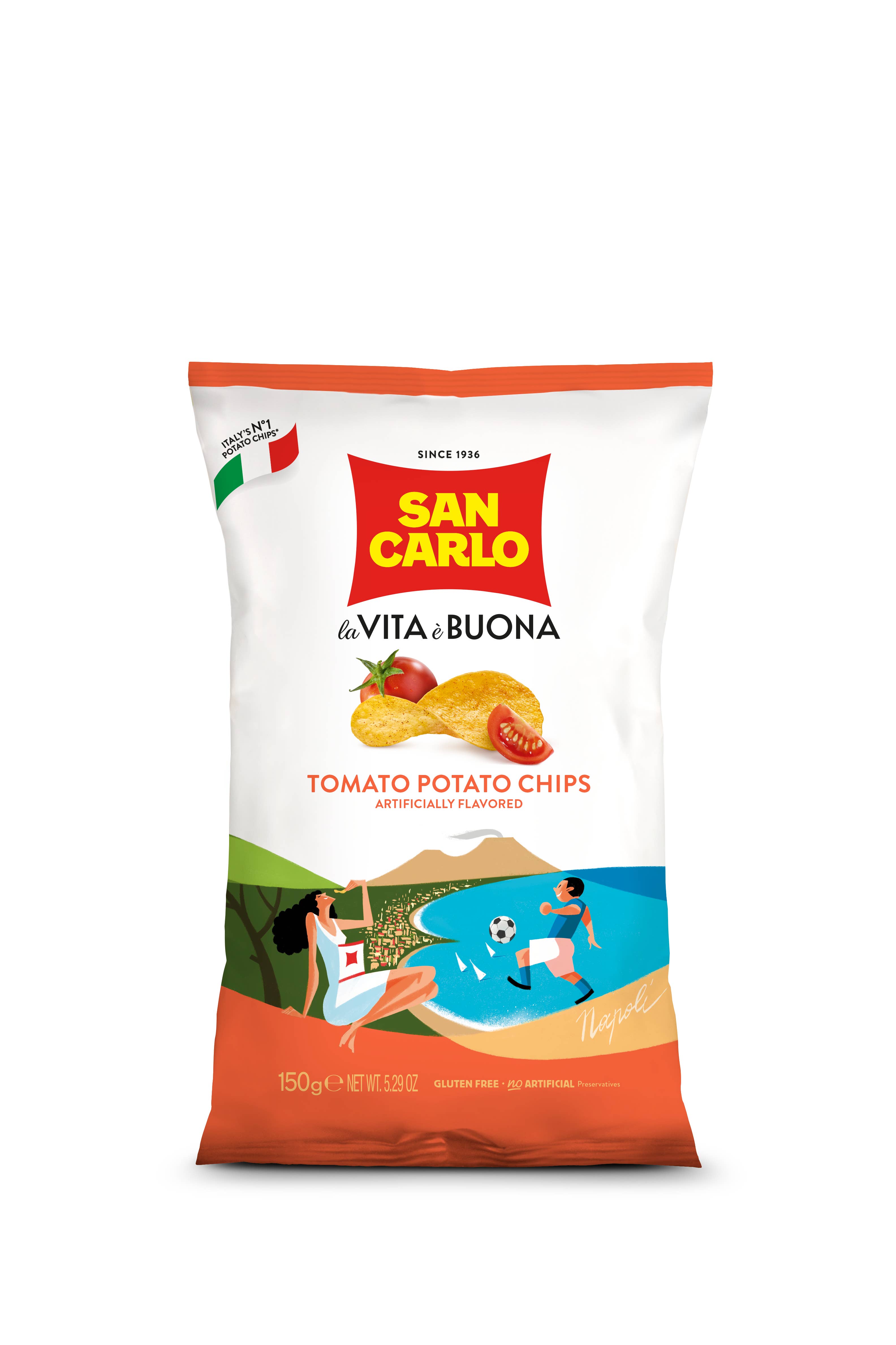Zia Pia - Wholesale Chips - Tomato Chips 150g by San Carlo