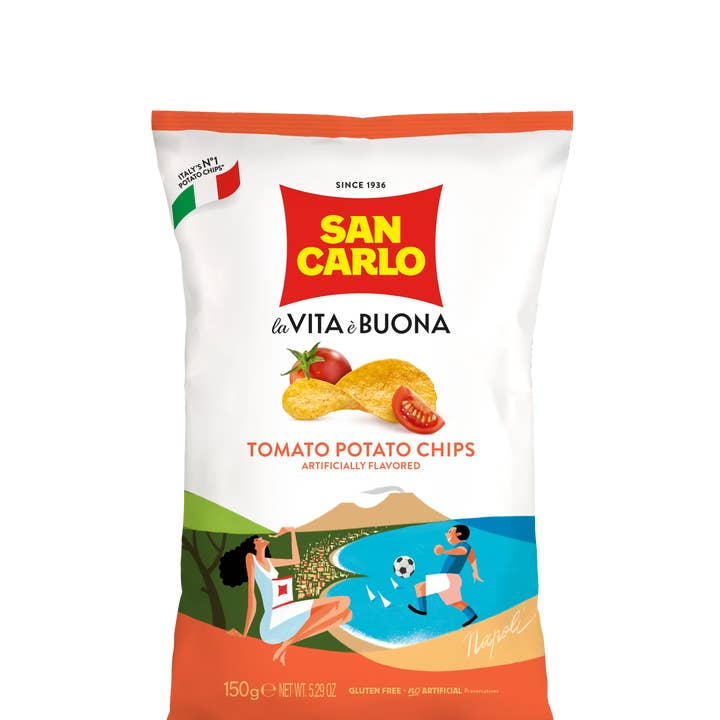 Zia Pia - Wholesale Chips - Tomato Chips 150g by San Carlo