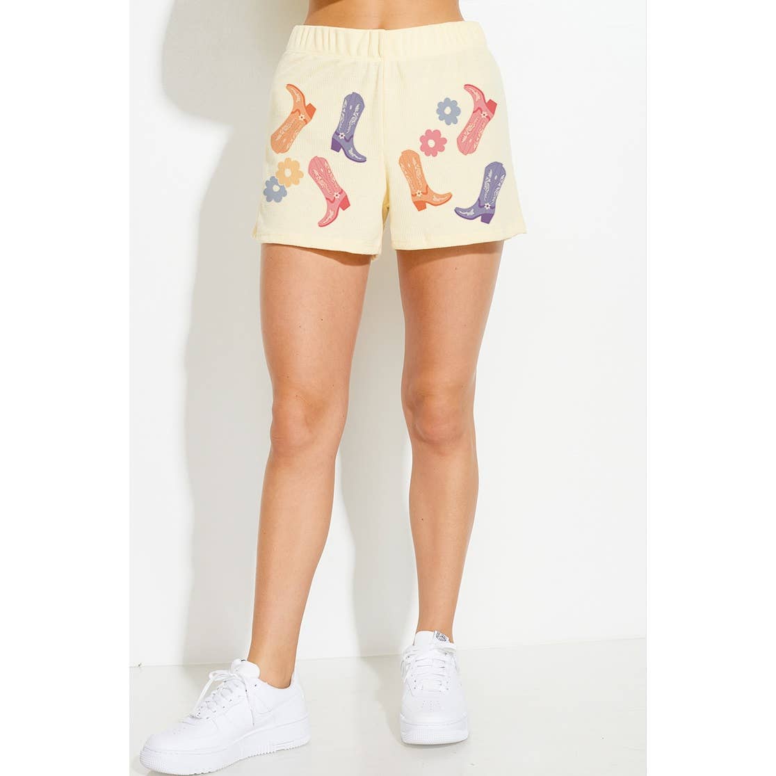 Phil Love – wholesale Lounge set – Women's – Cowgirl boots print lounge short pants set 18