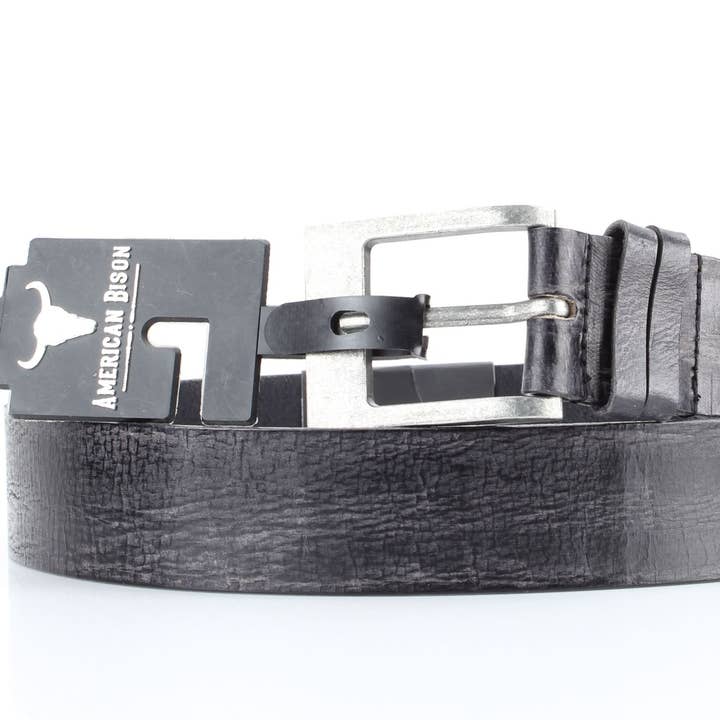 Leather Impressions Inc - Wholesale Belt – Men's - Double Loop Western Belt – Antique Buckle ABB 00912