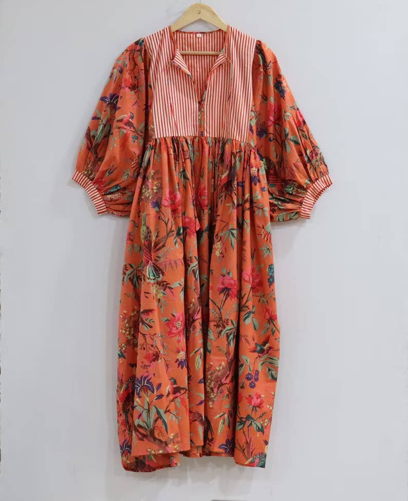 bhavnas boutique - Wholesale Dress - Women's - Holiday Casual Dress Women Wear Bird Print Dress2