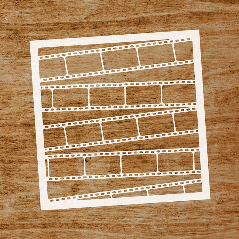 Evyre Scrapbooking - Wholesale Stencil/craft die - Stencil “Roll movies”