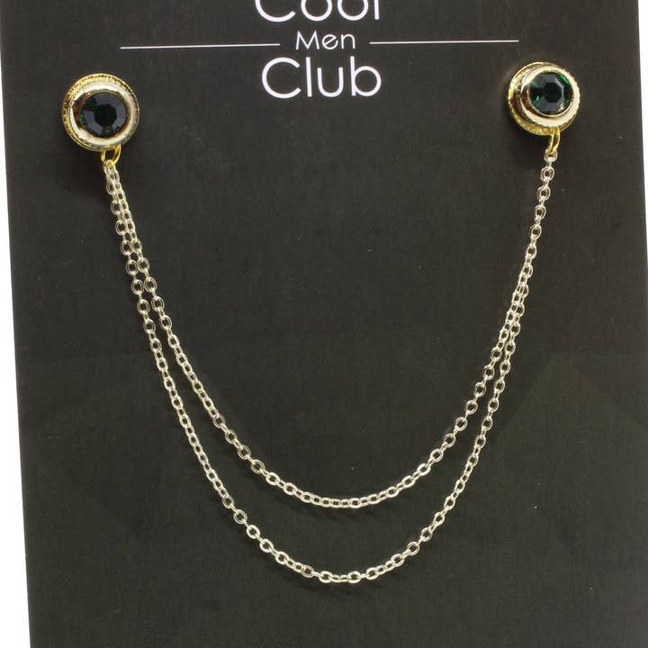 Brosche mit Halsband, Brosche, für Hemd, Kette, handgefertigt für den Großhandel von COOLMENCLUB