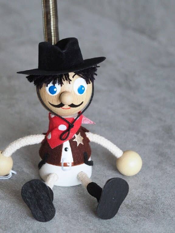 Juguete de Madera en Resorte - Vaquero - Hecho a Mano y Pintado a Mano para venta al por mayor de Toywood