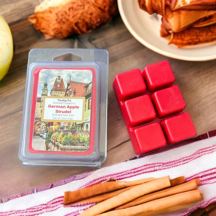 German Apple Strudel Melts for wholesale by Traveling Fox Scented Creations