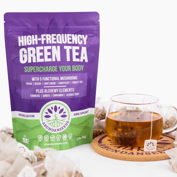 Abundanseeds - Wholesale Health/Detox Tea - HIGH-FREQUENCY GREEN TEA