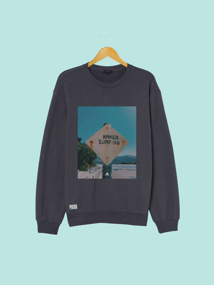 SNOC - Wholesale Graphic Sweatshirt - Unisex - SNOC NAKED SURFING SWEATSHIRT2