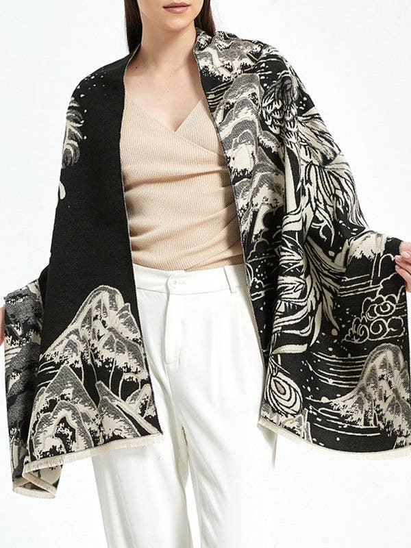 VividLux - Wholesale Sjaal - Dames - Jacquard sjaal en sjaal voor kettingbreiwerk13