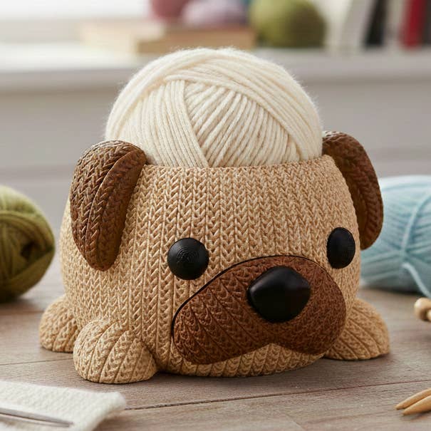 Dog Yarn Bowl for wholesale by Loops And Layers