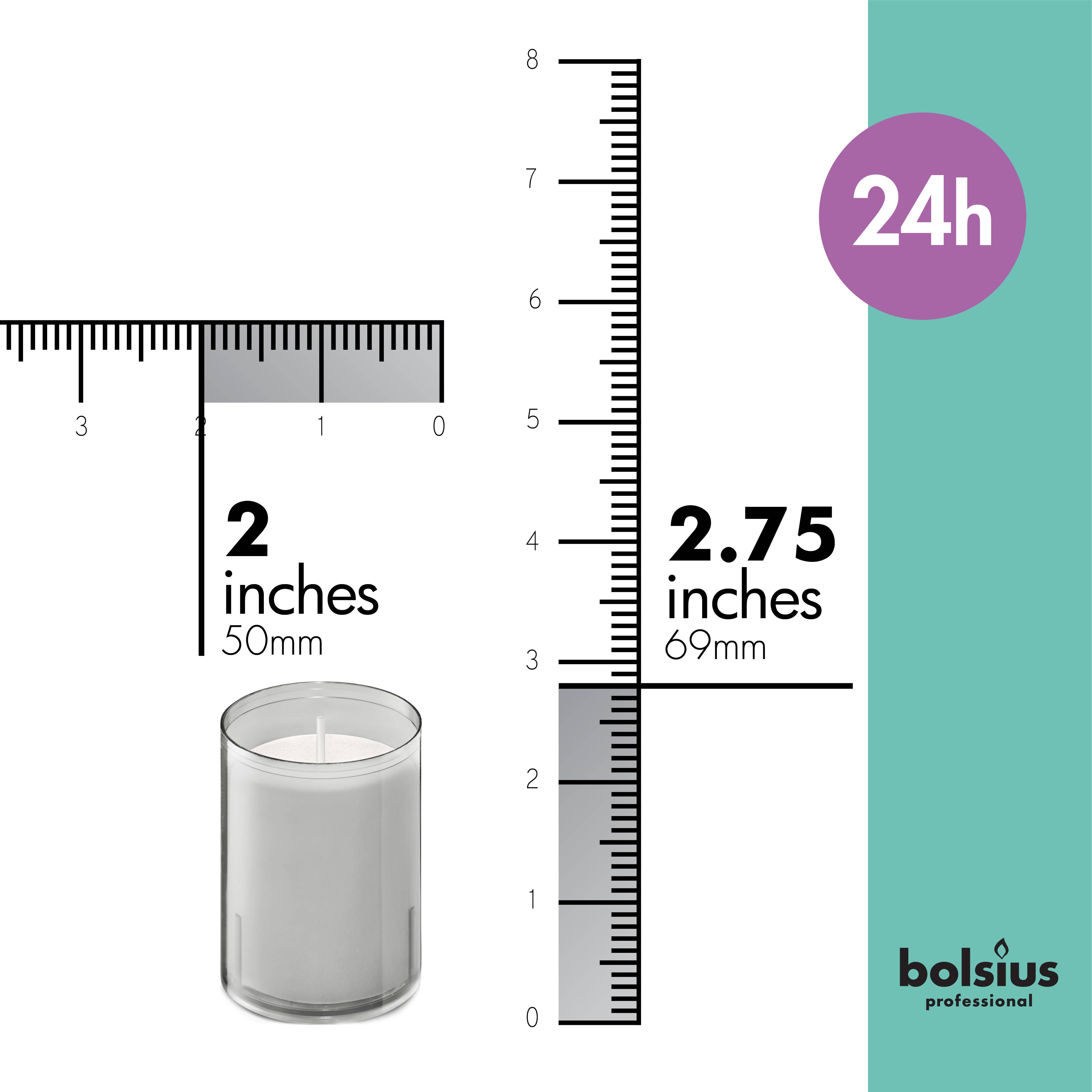 BOLSIUS – Engroshandel Votivlys – Votive lys i klare, ubrydelige plastikglas til restaurantbrug – pakke med 20 stk.21