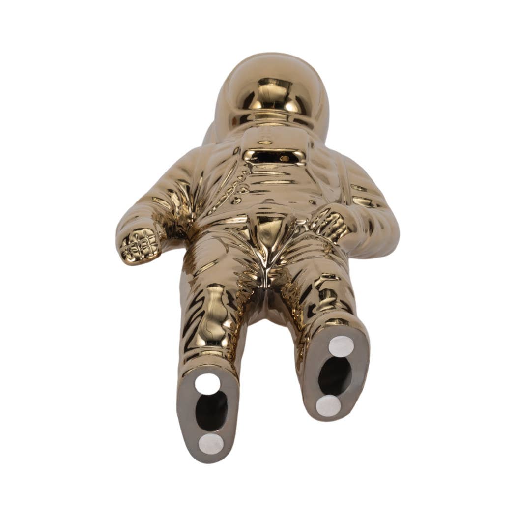Sagebrook Home - Wholesale Decorative Figurine - Ceramic Abstract Astronaut Figurine - Gold, 11 in.11