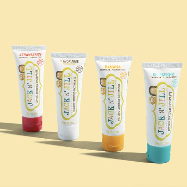 Jack N' Jill Kids & NFco - Wholesale Toothpaste - Jack N' Jill Natural Certified Kids Toothpaste Banana 50g