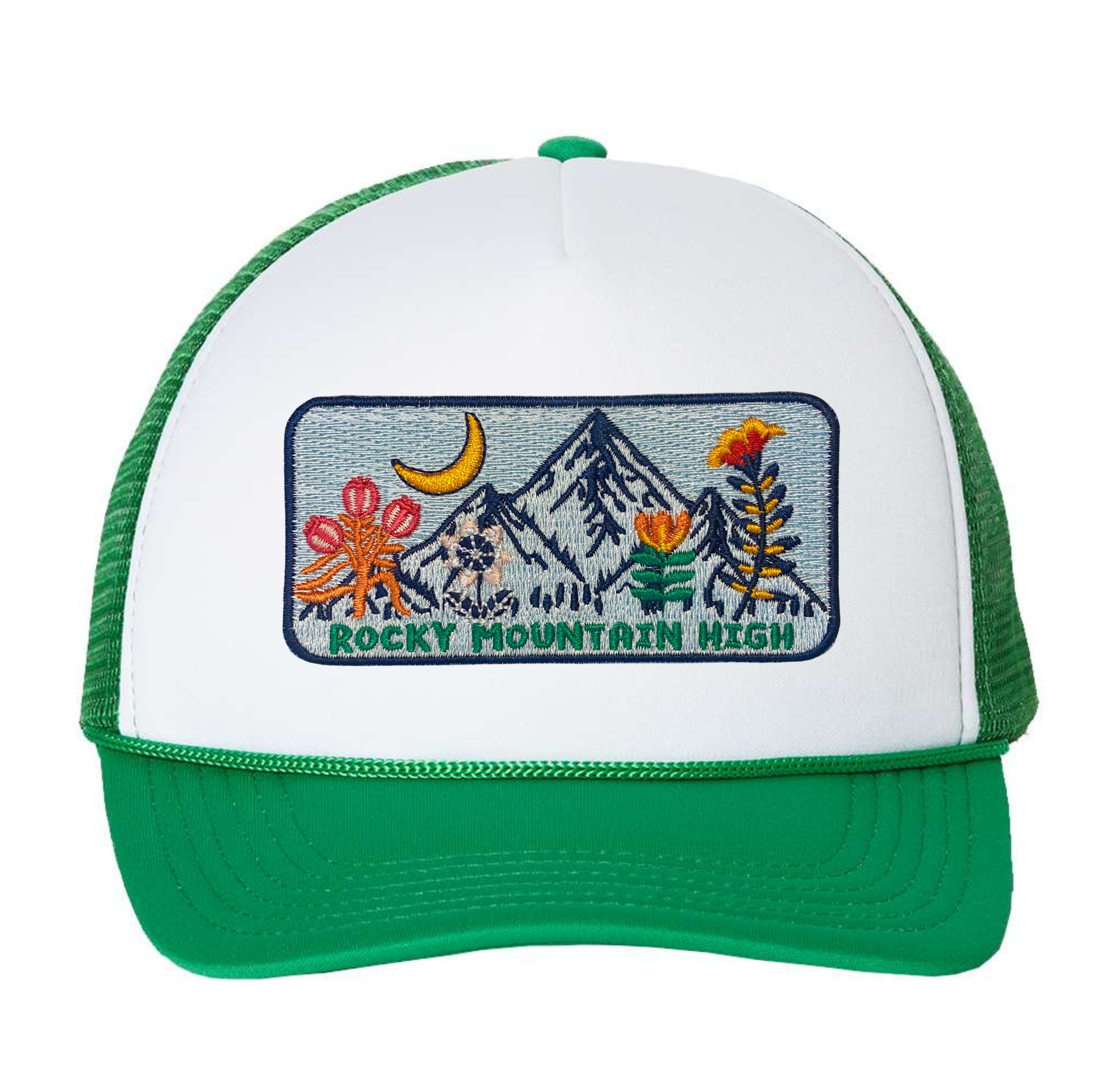 Spruce Seed - Wholesale Trucker Hat - Women's - Adult Trucker Hat- Rocky Mountain High Patch 3