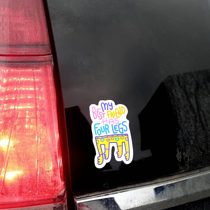 Chika Ando Illustration - Wholesale Phone & Laptop Stickers - My Dog Will Break You Sticker4