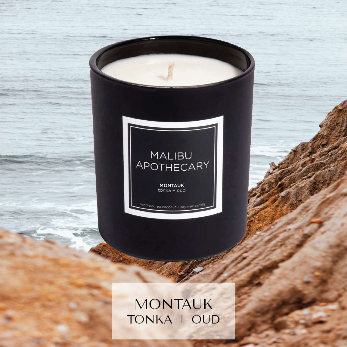 Malibu Apothecary - Wholesale Jar/Filled Candle - Matte Black Candle0